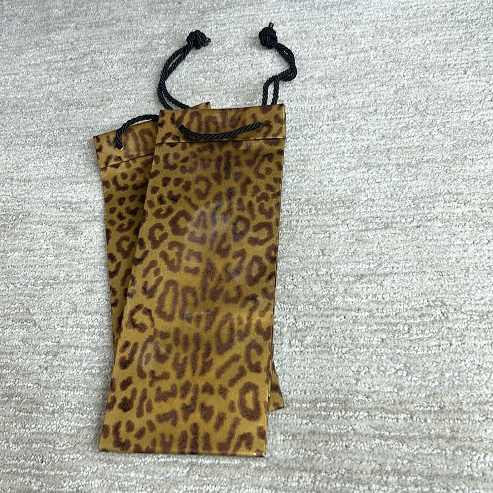 2 Zanzibar Animal Print Wine Gift Bags